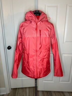 The North Face Dryzzle Gore Tex Red Waterproof Hooded Rain Jacket Women L